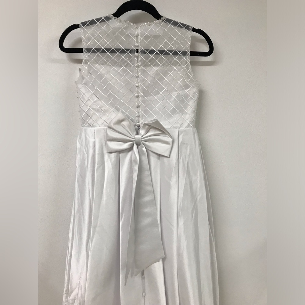 Big Girls First Holy Communion Church Easter Party Wedding Pearls Girl Dress - Picture 5 of 6